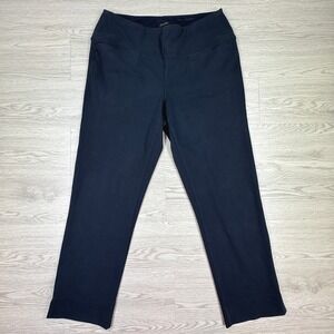 J. Jill Women's Pants Wearever Collection Navy Blue Medium Stretch Pull On Slim